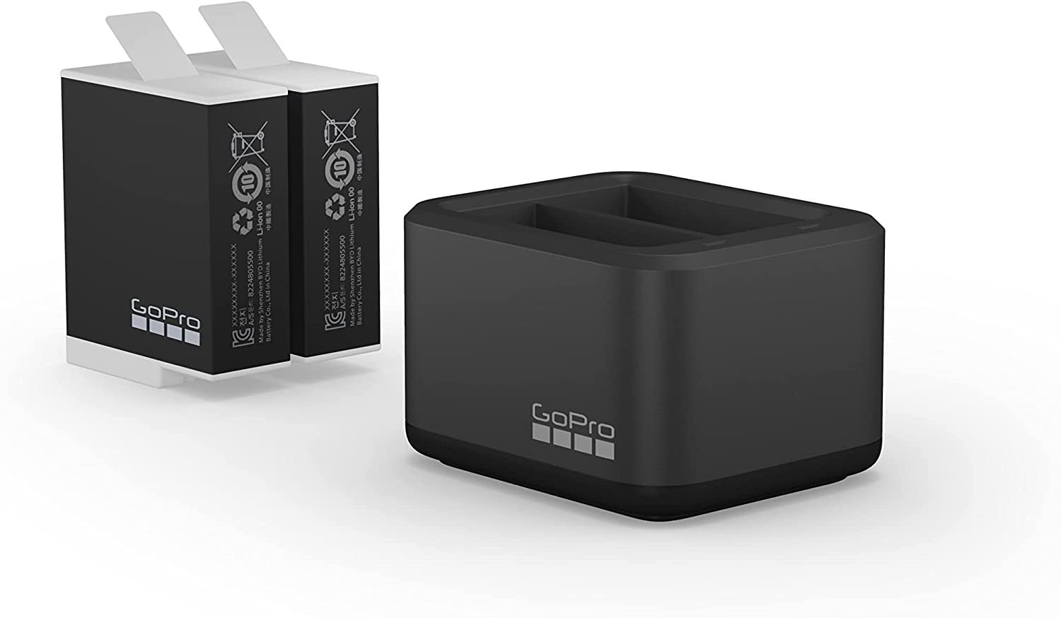 GoPro Dual Battery Charger + 2 Enduro Batteries (HERO11 Black/HERO10 Black/HERO9 Black) - Official GoPro Accessory - cambuy-lives GoPro Dual Battery Charger + 2 Enduro Batteries (HERO11 Black/HERO10 Black/HERO9 Black) - Official GoPro Accessory - cambuy-lives